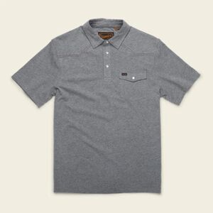 Howler Brothers Men's Ranchero Polo Snap Shirt Deep Grey Heather Large